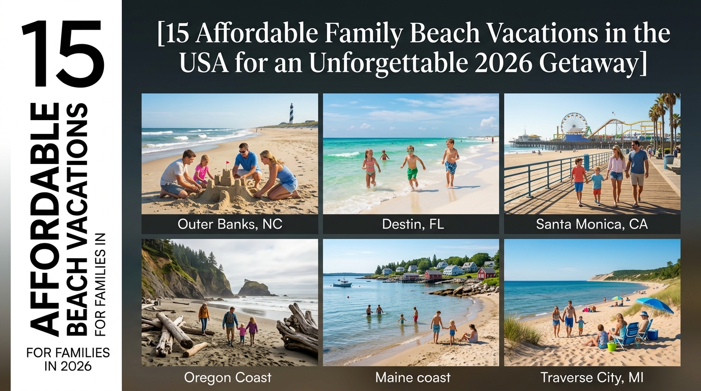 15 Affordable Family Beach Vacations in the USA for an Unforgettable 2026 Getaway