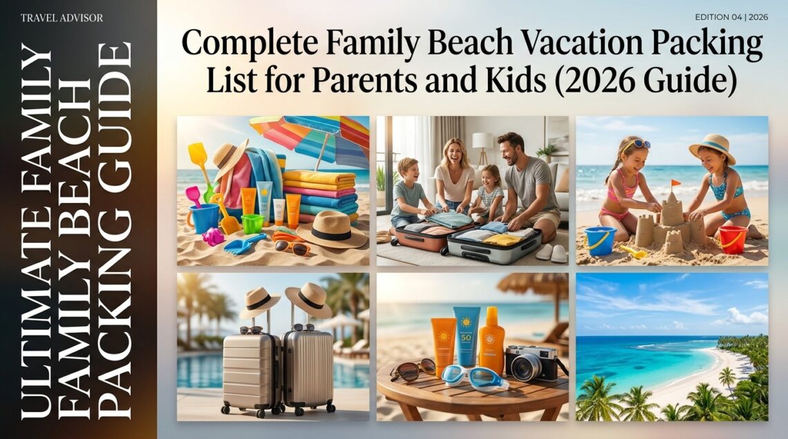 Complete Family Beach Vacation Packing List for Parents and Kids (2026 Guide)