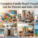 Complete Family Beach Vacation Packing List for Parents and Kids (2026 Guide)