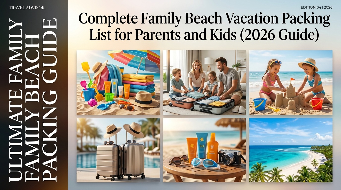 Complete Family Beach Vacation Packing List for Parents and Kids (2026 Guide)
