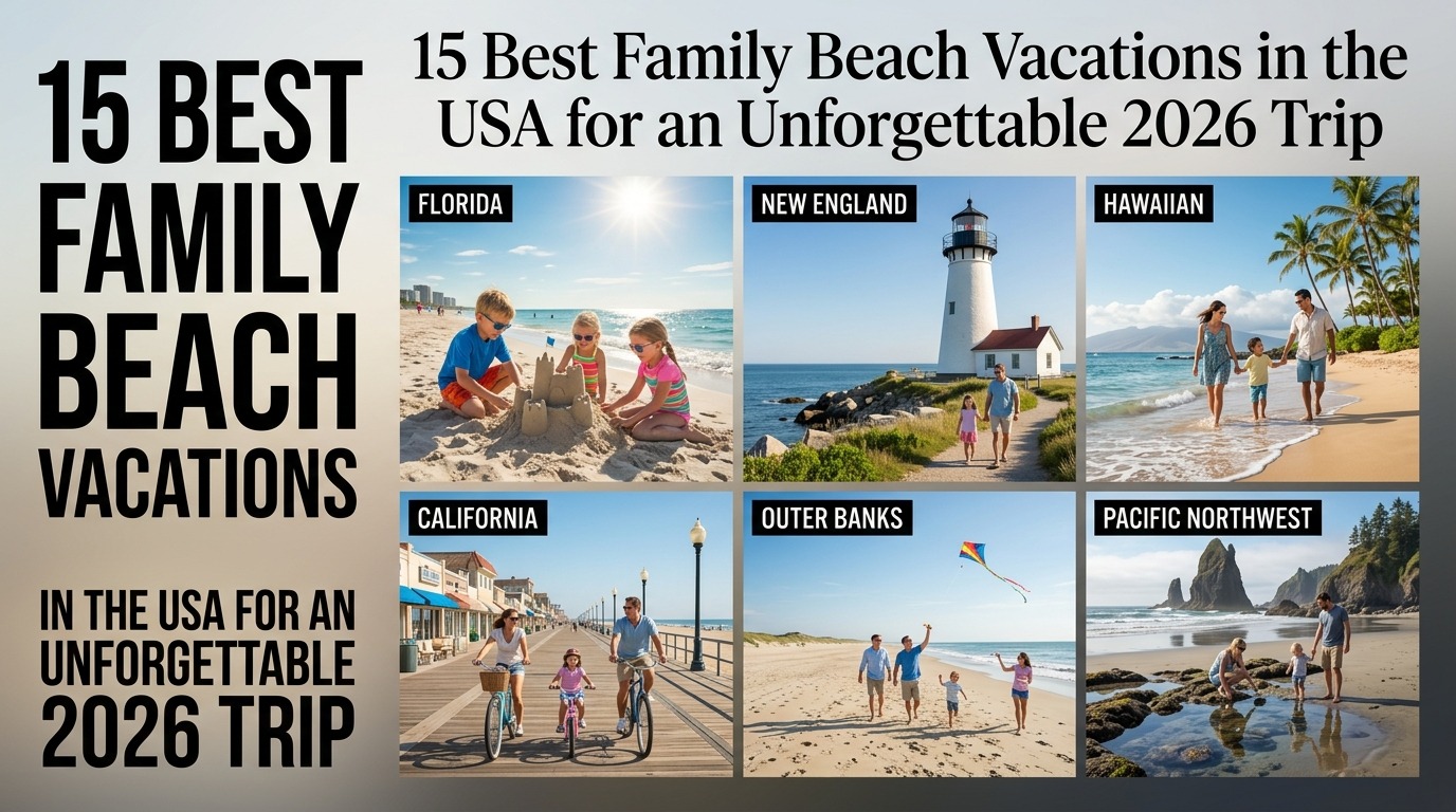 15 Best Family Beach Vacations in the USA for an Unforgettable 2026 Trip