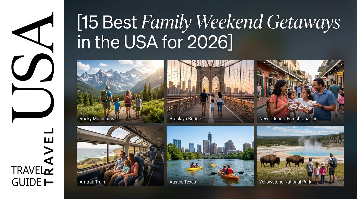 15 Best Family Weekend Getaways in the USA for 2026