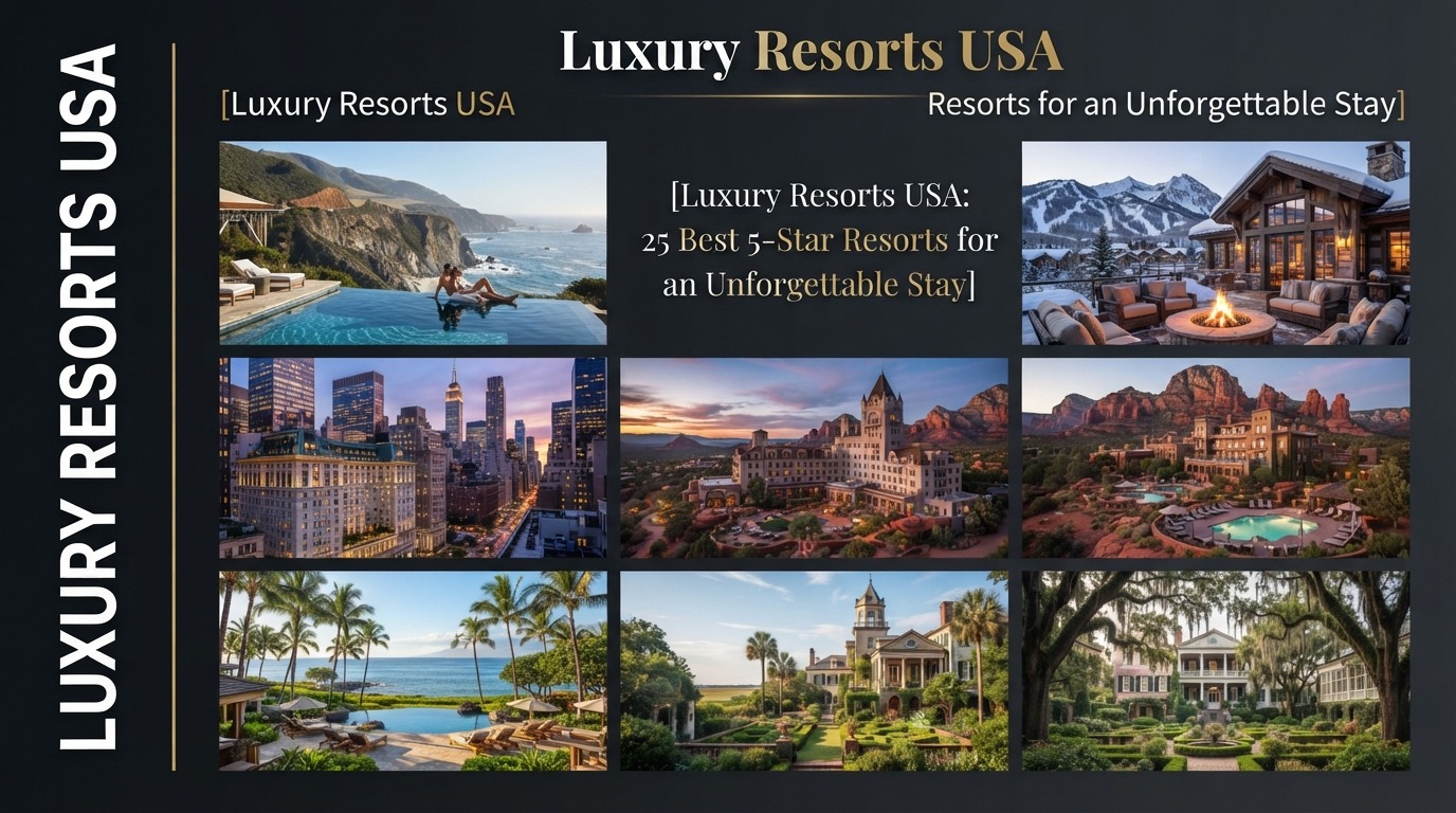 Luxury Resorts USA: 25 Best 5-Star Resorts for an Unforgettable Stay