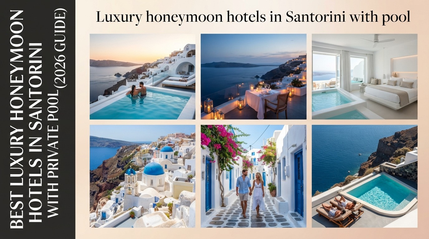 Best Luxury Honeymoon Hotels in Santorini with Private Pool (2026 Guide)