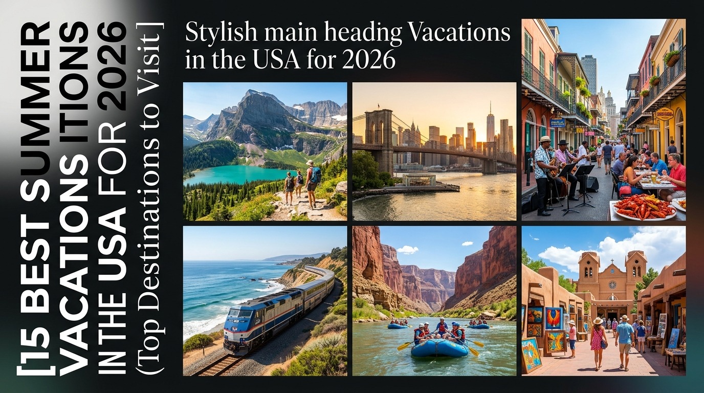 15 Best Summer Vacations in the USA for 2026 (Top Destinations to Visit)