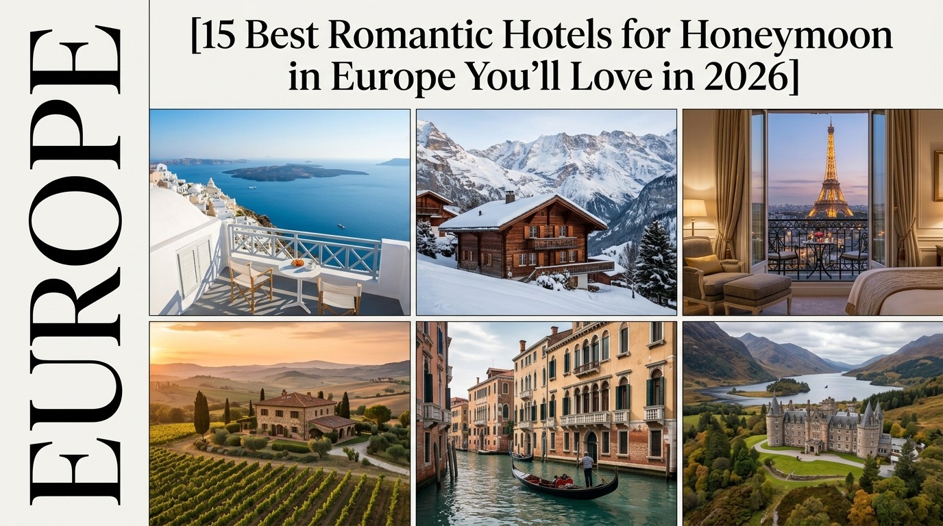 15 Best Romantic Hotels for Honeymoon in Europe You'll Love in 2026