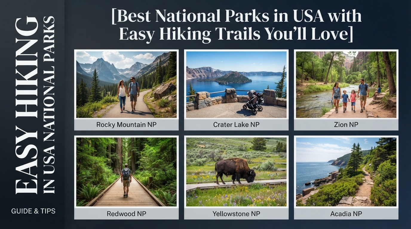 Best National Parks in USA with Easy Hiking Trails You'll Love