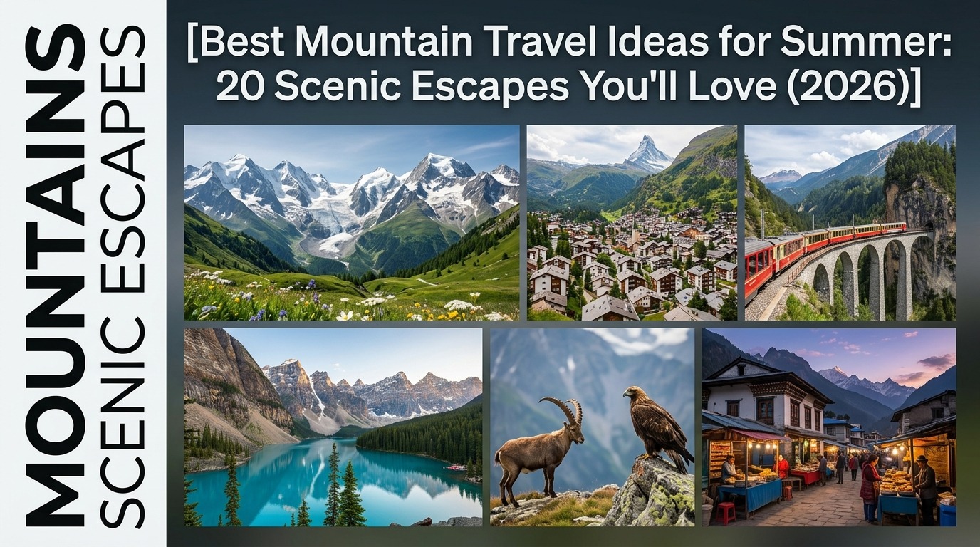 Best Mountain Travel Ideas for Summer: 20 Scenic Escapes You'll Love (2026)