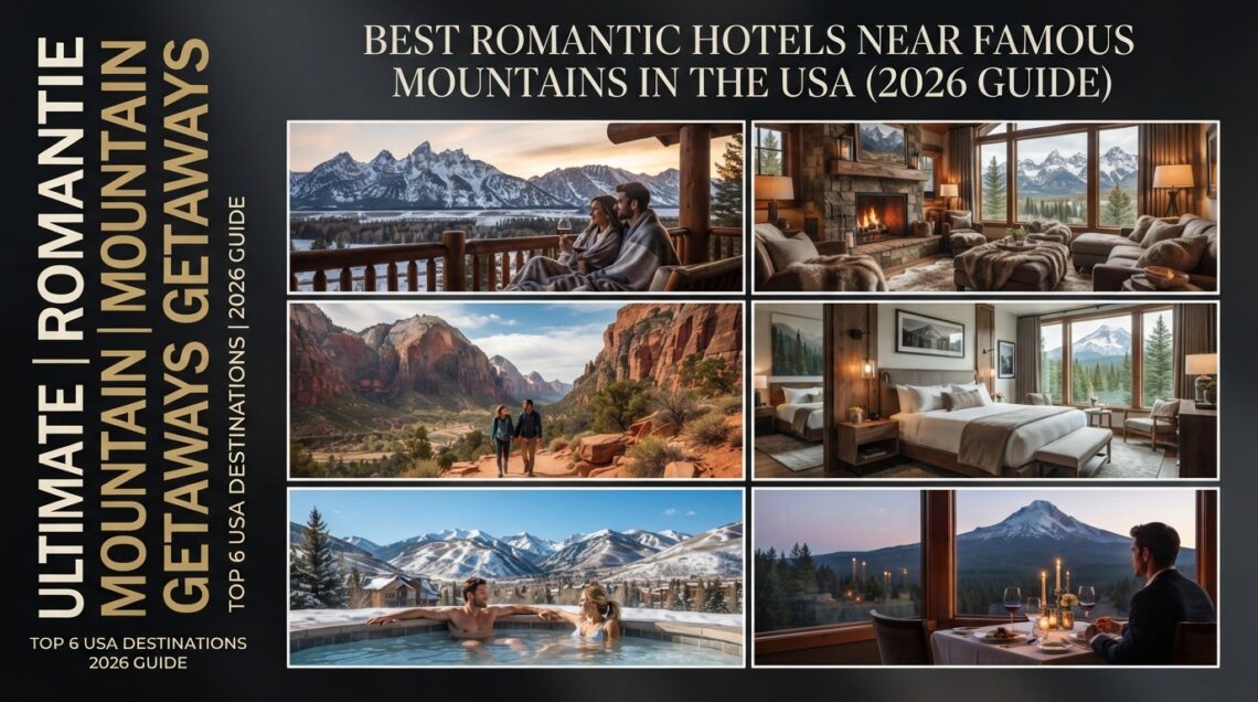 Best Romantic Hotels Near Famous Mountains in the USA (2026 Guide)