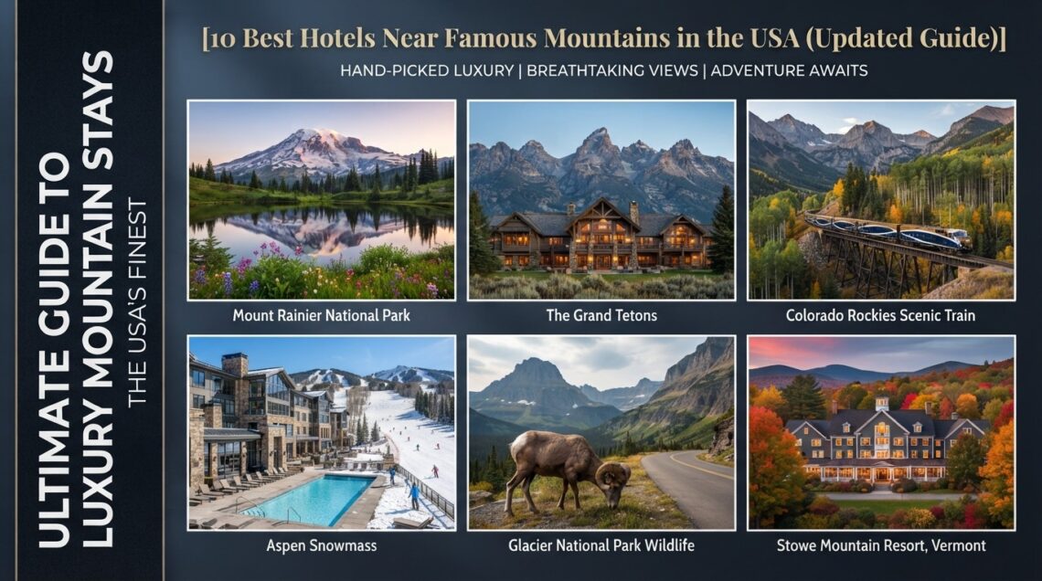 10 Best Hotels Near Famous Mountains in the USA (Updated Guide)