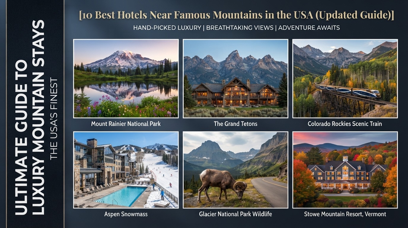 10 Best Hotels Near Famous Mountains in the USA (Updated Guide)