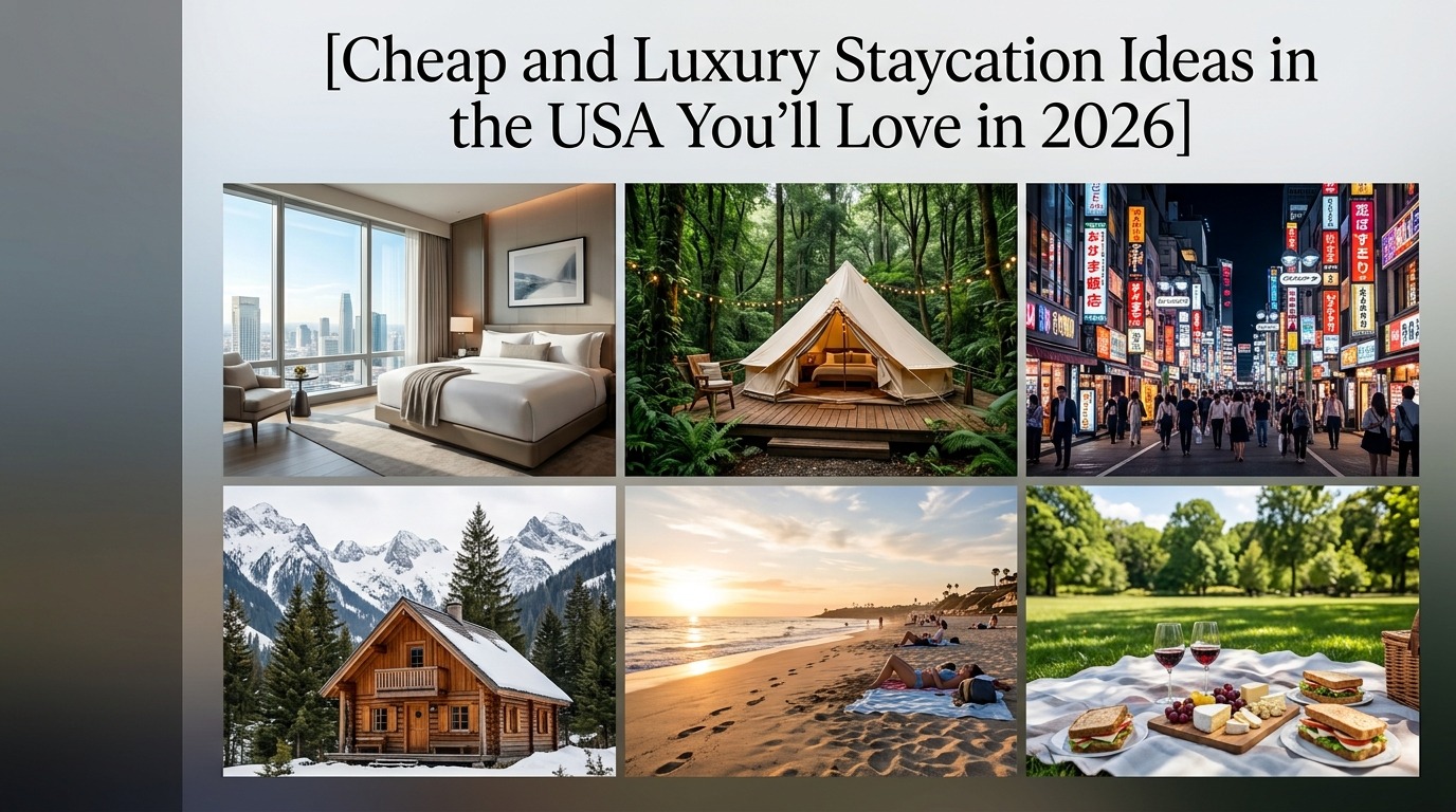 Cheap and Luxury Staycation Ideas in the USA You'll Love in 2026