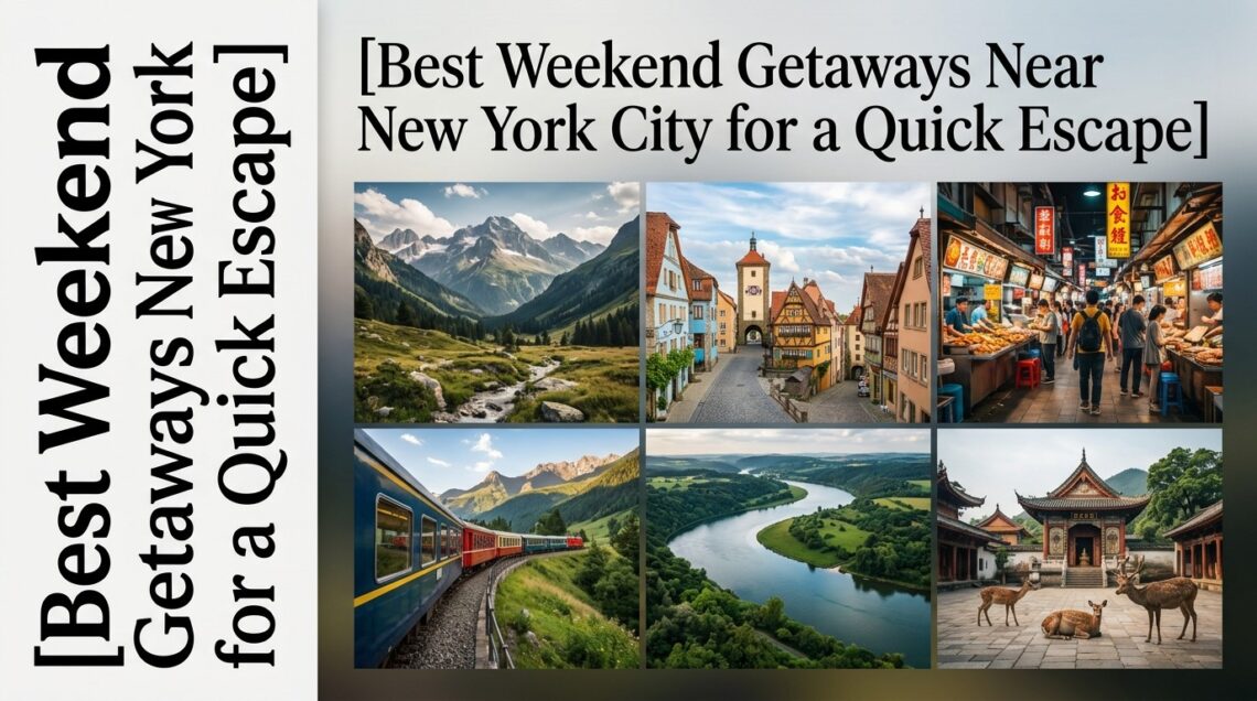 Best Weekend Getaways Near New York City for a Quick Escape