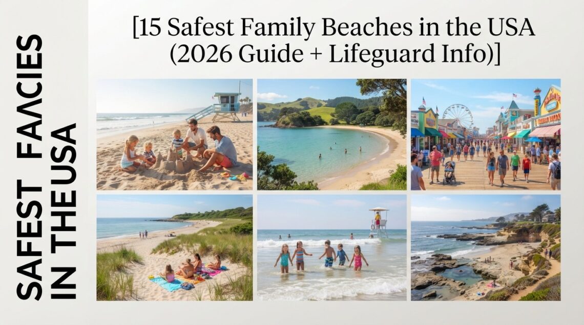 15 Safest Family Beaches in the USA (2026 Guide + Lifeguard Info)