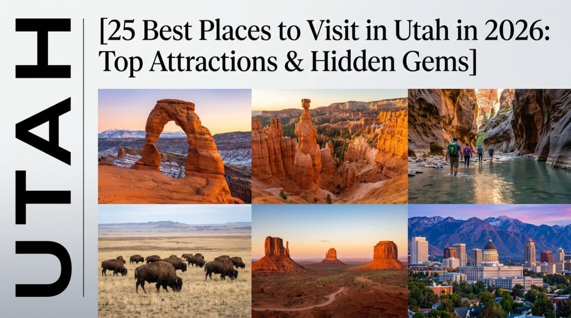 25 Best Places to Visit in Utah in 2026: Top Attractions & Hidden Gems
