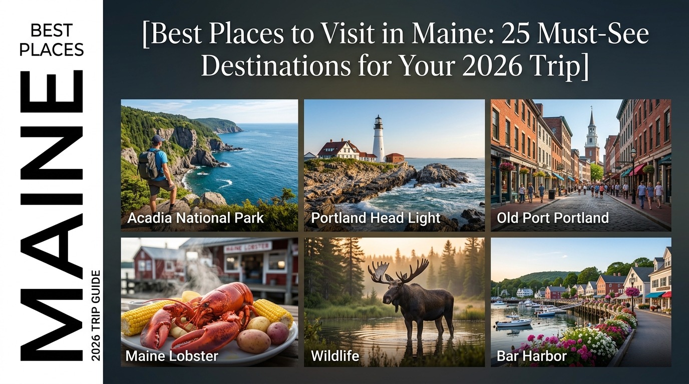 Best Places to Visit in Maine: 25 Must-See Destinations for Your 2026 Trip