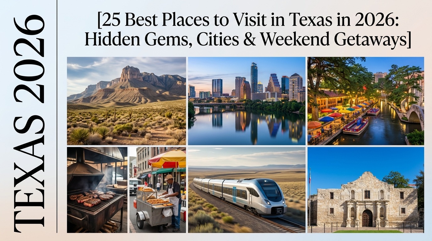 25 Best Places to Visit in Texas in 2026: Hidden Gems, Cities & Weekend Getaways