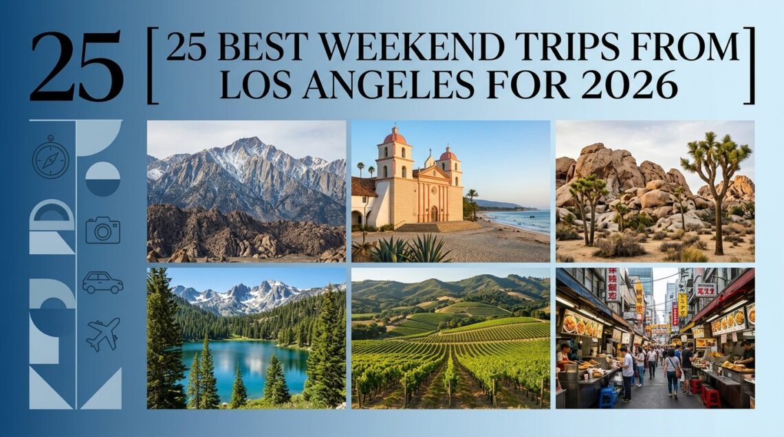25 Best Weekend Trips from Los Angeles for 2026
