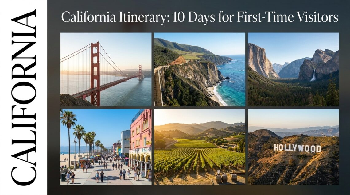 California Itinerary: 10 Days for First-Time Visitors
