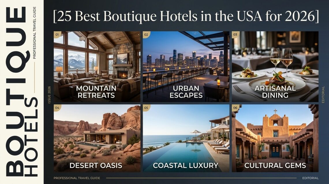 25 Best Boutique Hotels in the USA for 2026