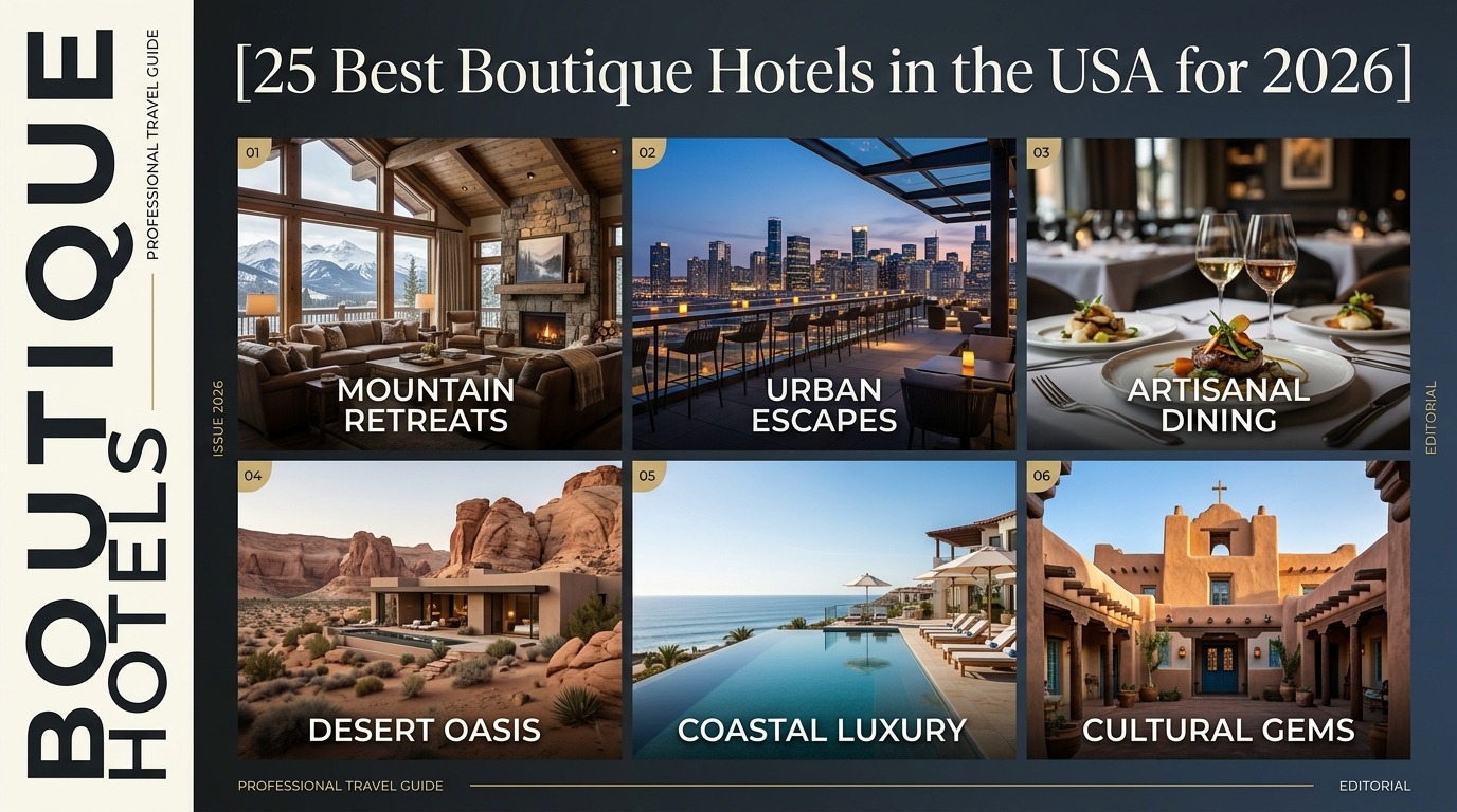 25 Best Boutique Hotels in the USA for 2026