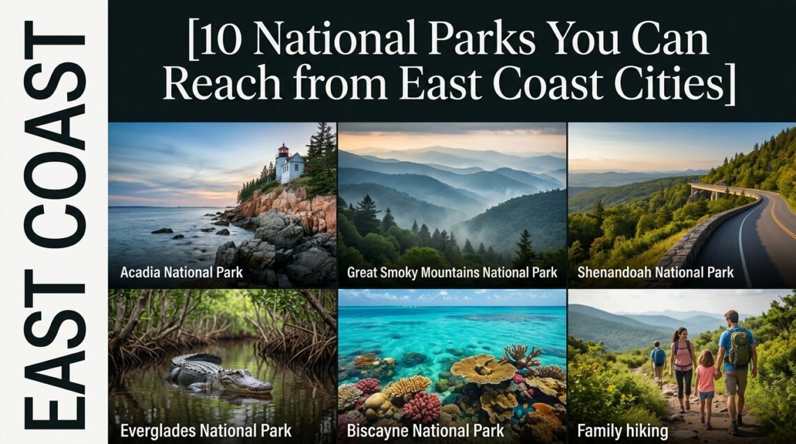 10 National Parks You Can Reach from East Coast Cities