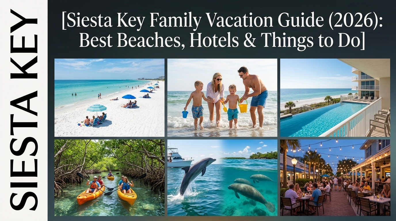 Siesta Key Family Vacation Guide (2026): Best Beaches, Hotels & Things to Do